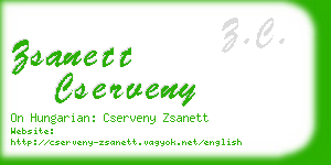 zsanett cserveny business card